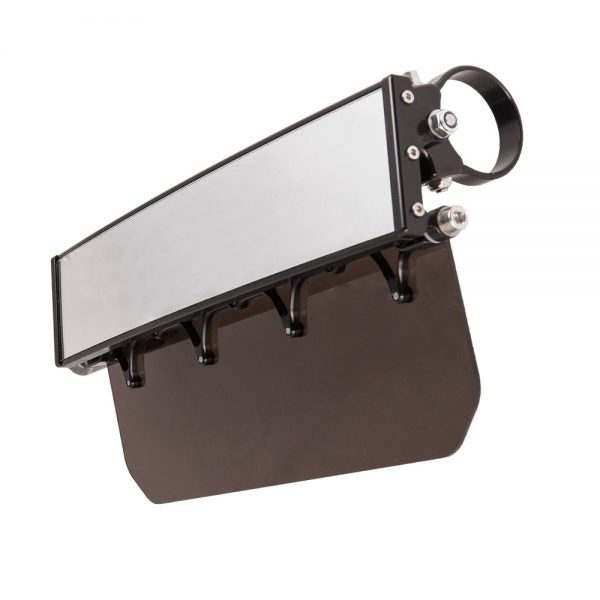 12″ Panoramic Rearview Mirror with Folding Tinted Sun Visor
