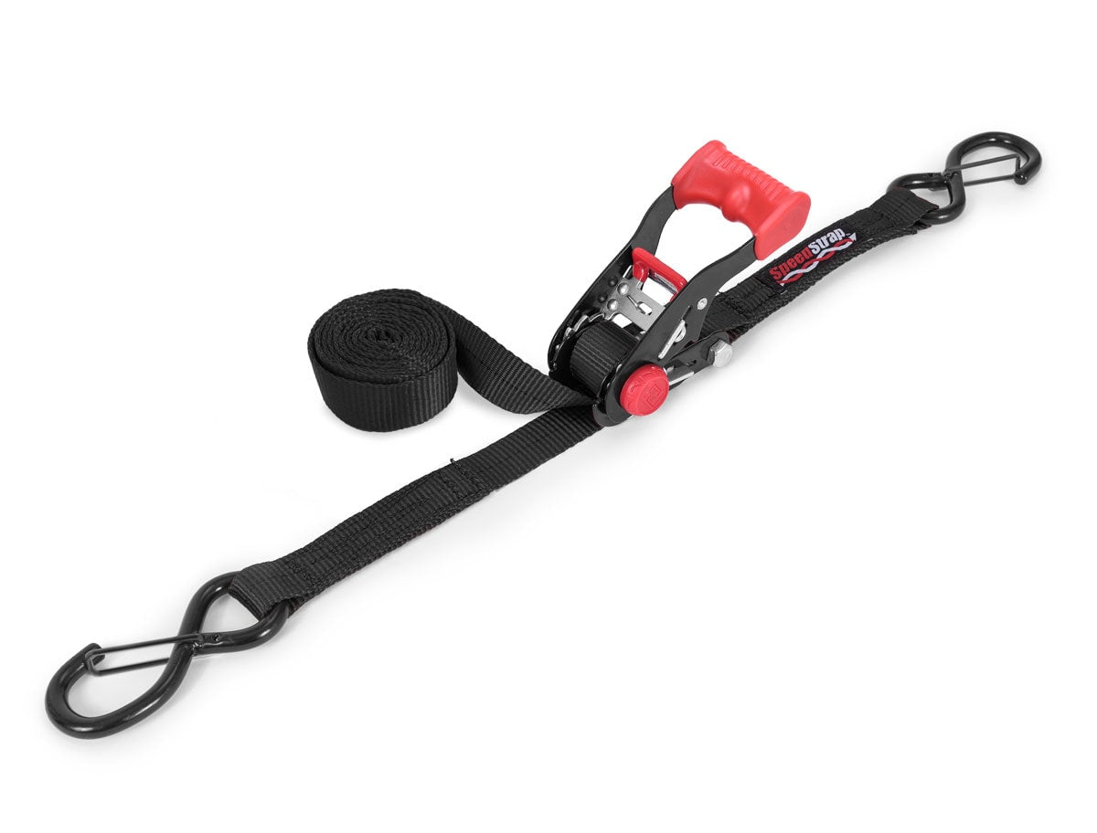 1″ X 6′ Ratchet Tie Down w/ Snap 'S' Hooks