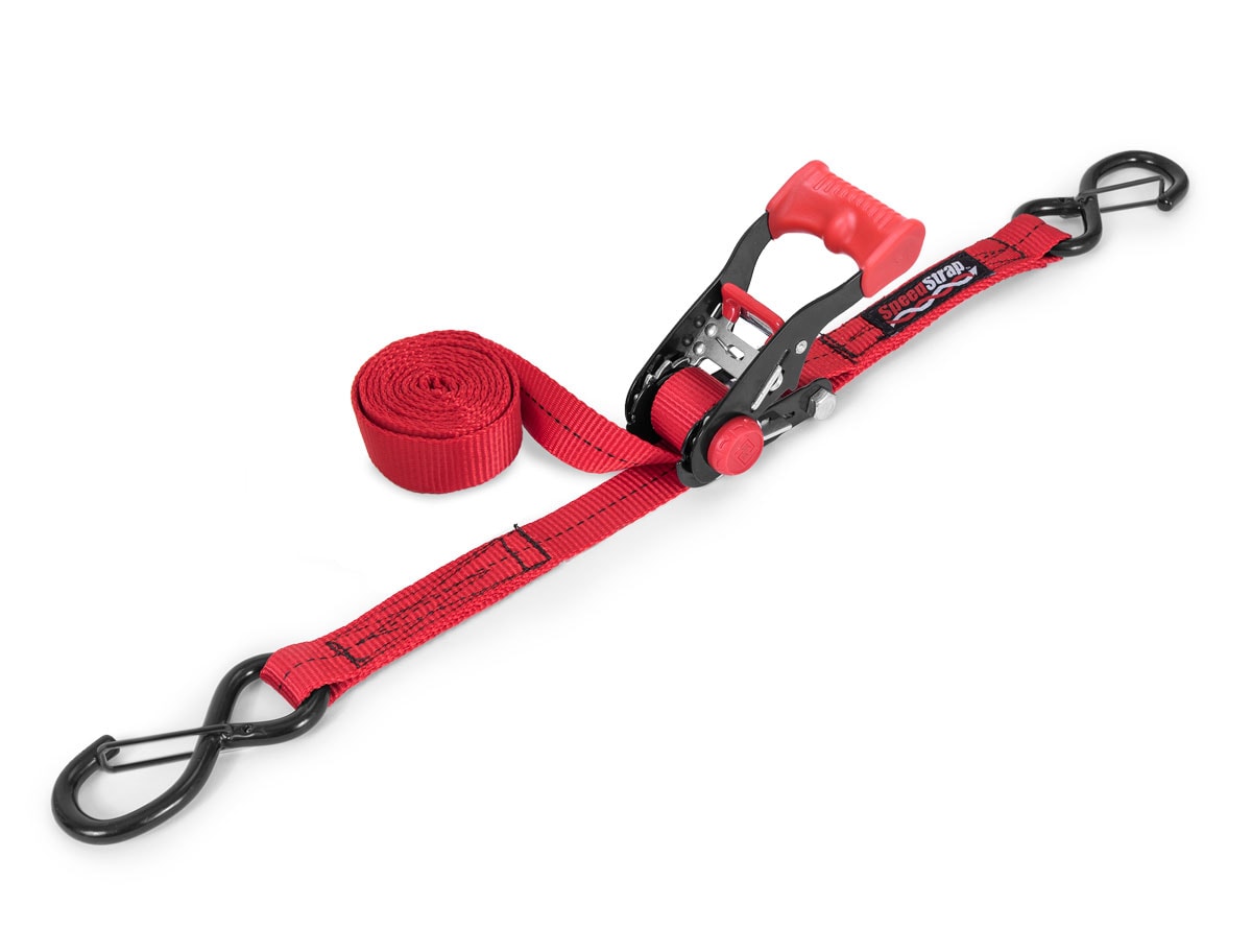1″ X 6′ Ratchet Tie Down w/ Snap 'S' Hooks