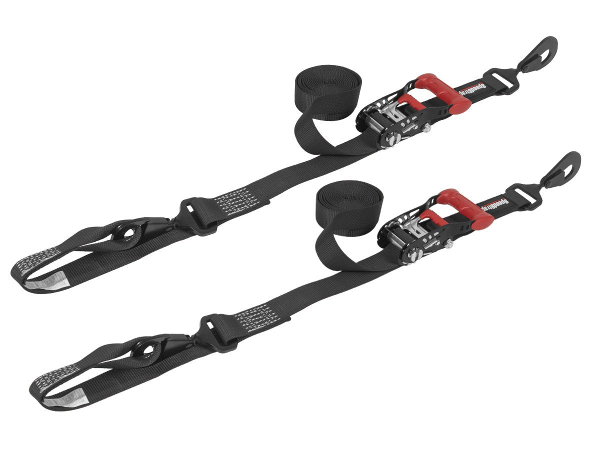 1.5" x 10' Ratchet Tie-Down w/ Soft Tie (2 Pack) - OffRoad HQ