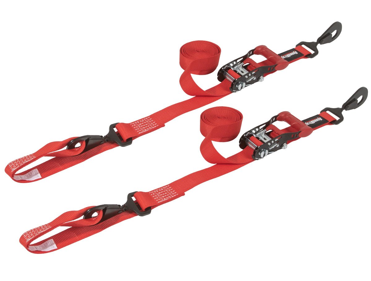 1.5" x 10' Ratchet Tie-Down w/ Soft Tie (2 Pack) - OffRoad HQ