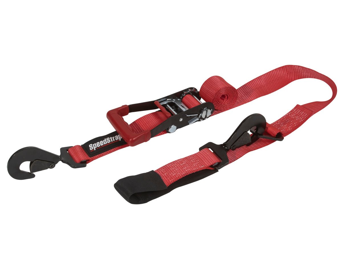 2″ X 10′ Ratchet Tie Down w/ Twisted Snap Hooks & Axle Strap Combo - OffRoad HQ
