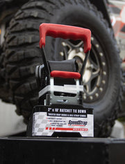 2″ X 10′ Ratchet Tie Down w/ Twisted Snap Hooks & Axle Strap Combo - OffRoad HQ