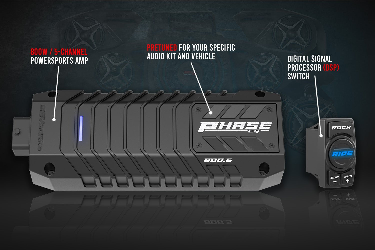 2014-2023 Polaris RZR Complete Kicker 5-Speaker Plug-&-Play System for Ride Command - OffRoad HQ