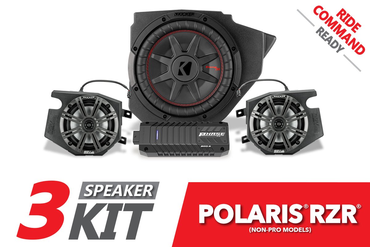 2014-2023 Polaris RZR Kicker 3-Speaker Plug-&-Play System for Ride Command - OffRoad HQ