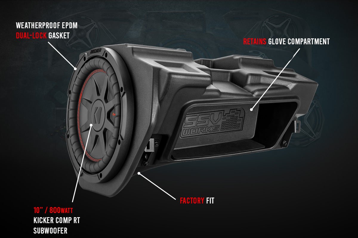 2014-2023 Polaris RZR Kicker 3-Speaker Plug-&-Play System for Ride Command - OffRoad HQ