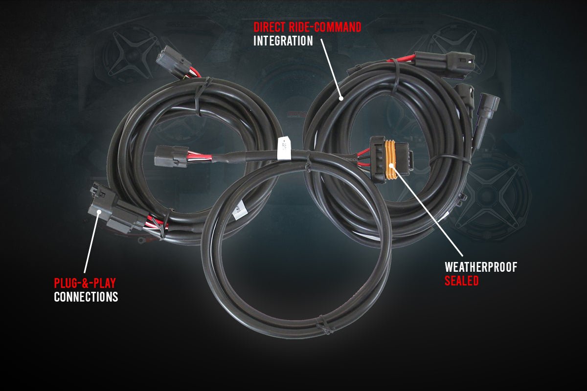 2014-2023 Polaris RZR Phase X Kicker 5-Speaker Plug-&-Play System for Ride Command - OffRoad HQ