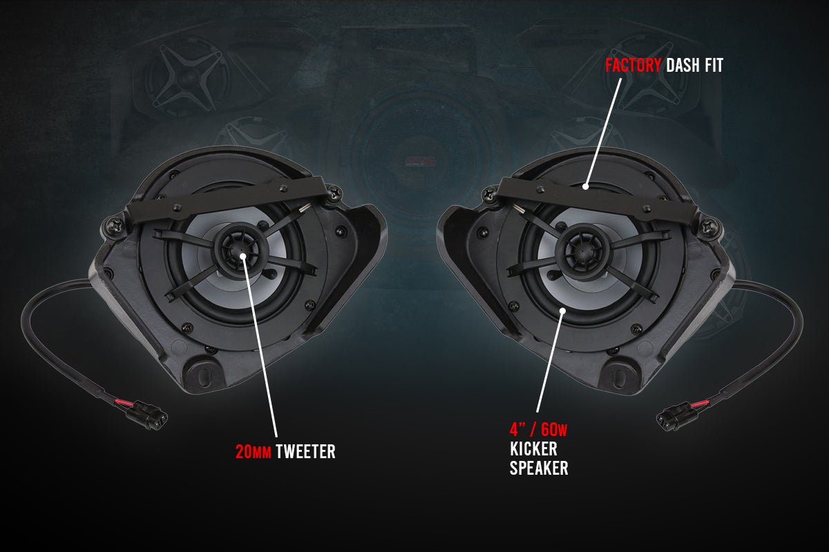 2017-2023 CanAm X3 4in Dash Speakers - OffRoad HQ