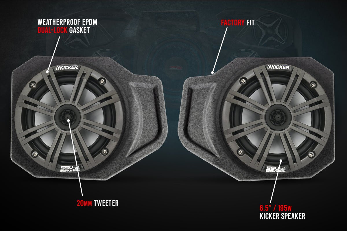 2018-2022 Polaris Ranger XP1000 6.5" Front Speaker-Pods - OffRoad HQ