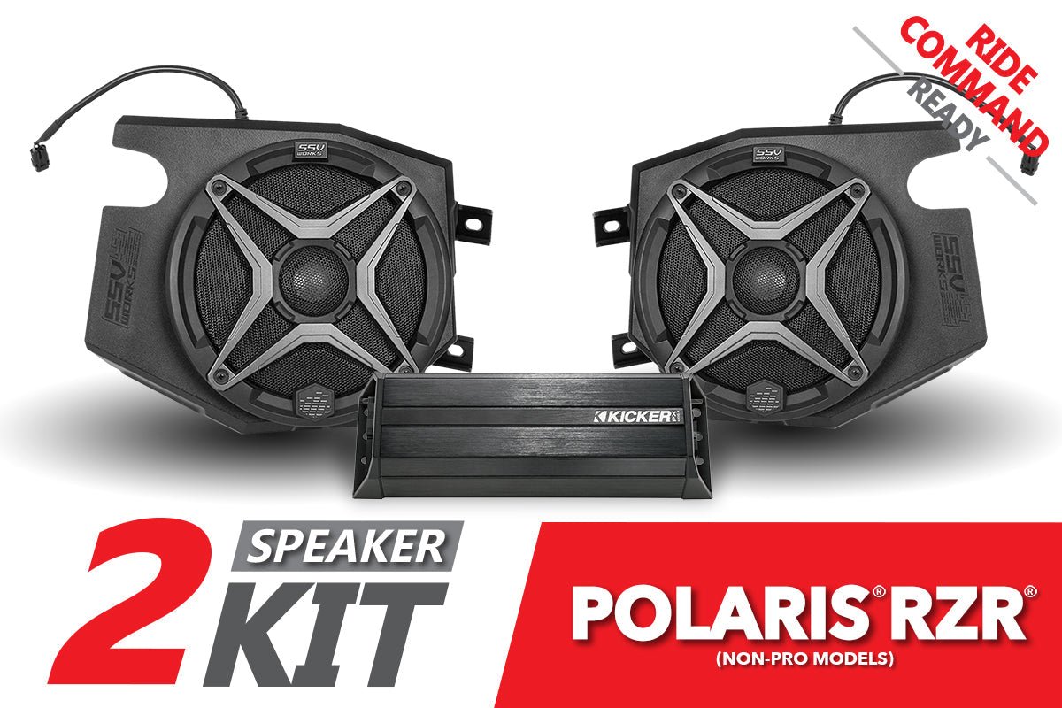 2019-2022 Polaris RZR SSV 2-Speaker Plug-&-Play System for Ride Command - OffRoad HQ