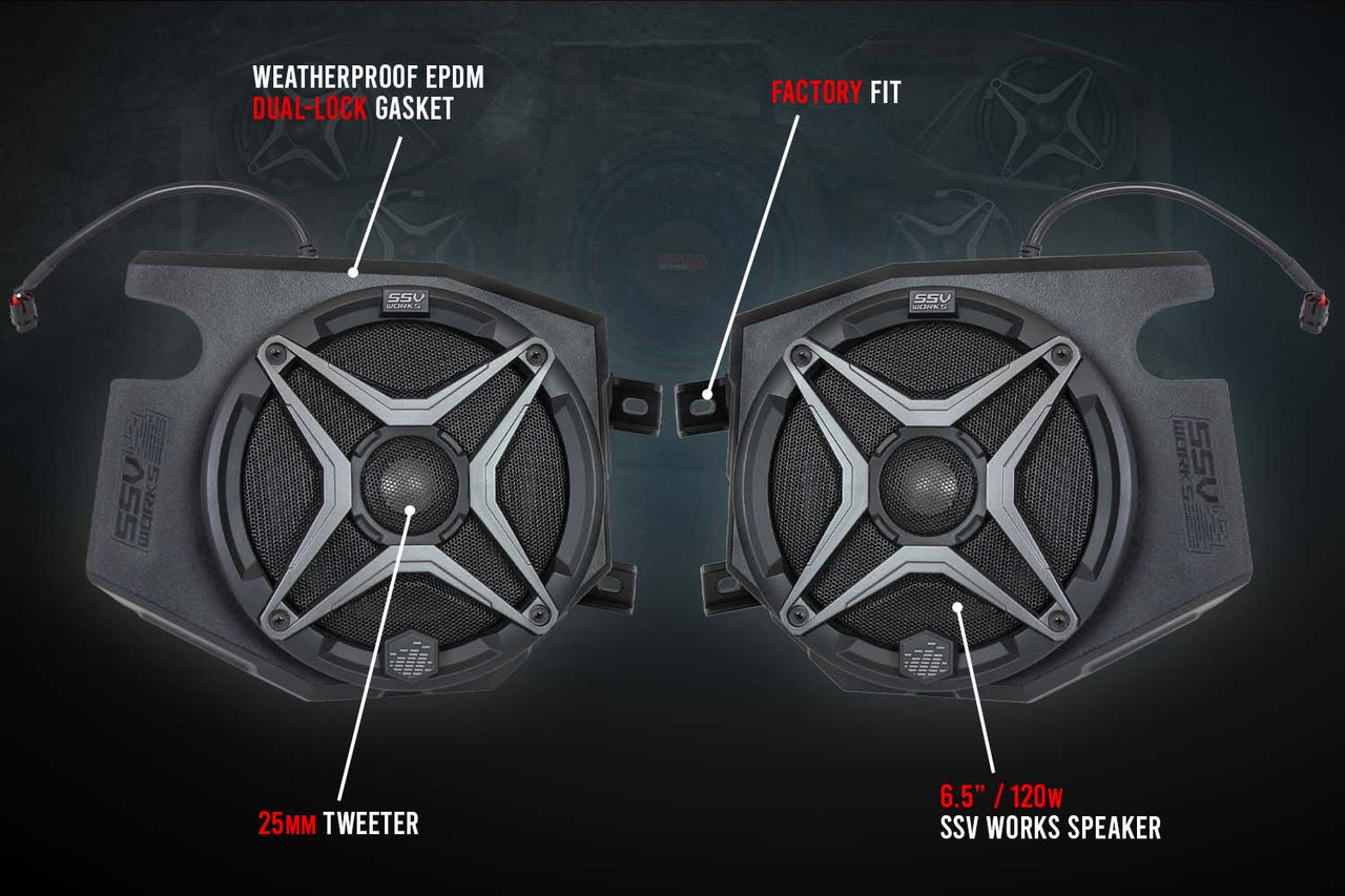 2019-2022 Polaris RZR SSV 2-Speaker Plug-&-Play System for Ride Command - OffRoad HQ