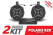 2019-2022 Polaris RZR SSV Works 2-Speaker Cage-Mounted Plug-&-Play System for Ride Command - OffRoad HQ