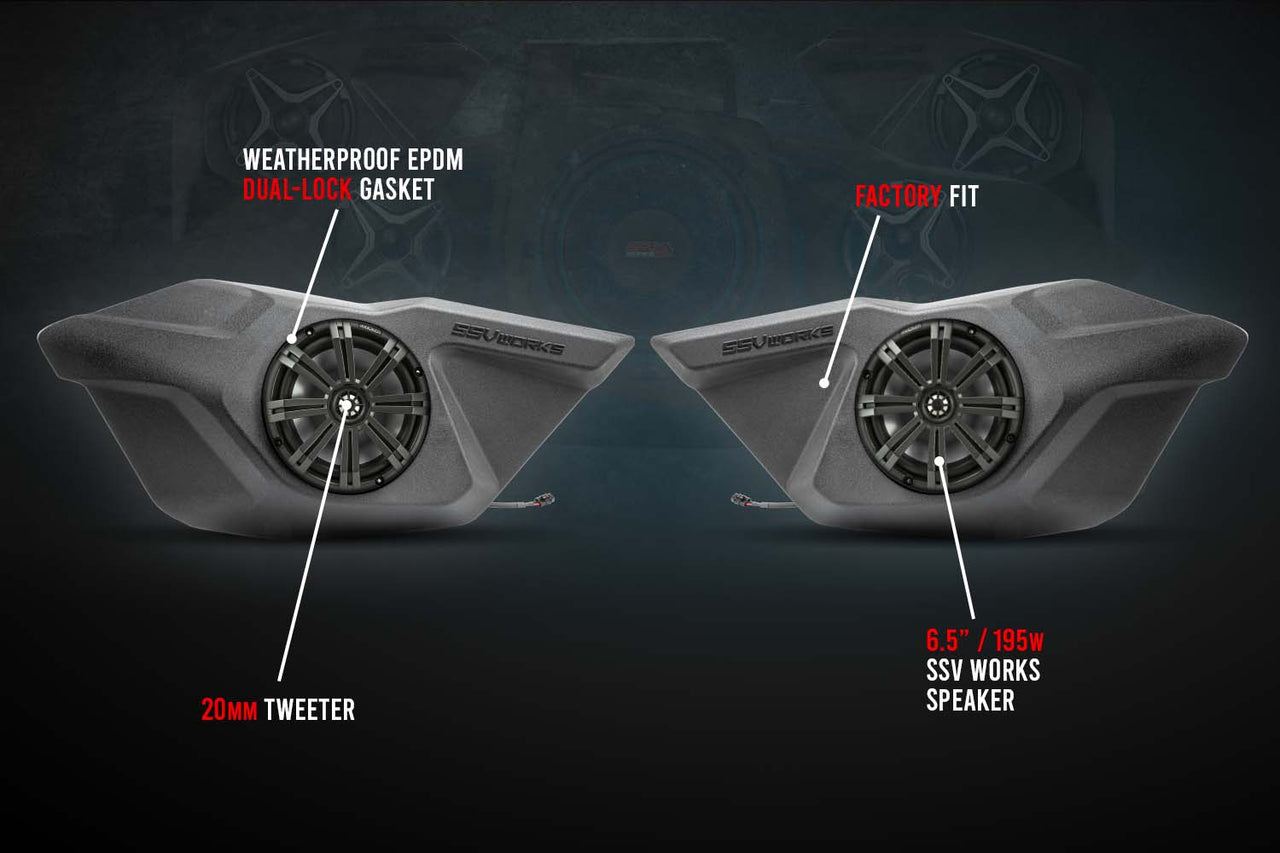 2020-2023 Polaris RZR Pro Kicker 5-Speaker Plug-&-Play System - OffRoad HQ