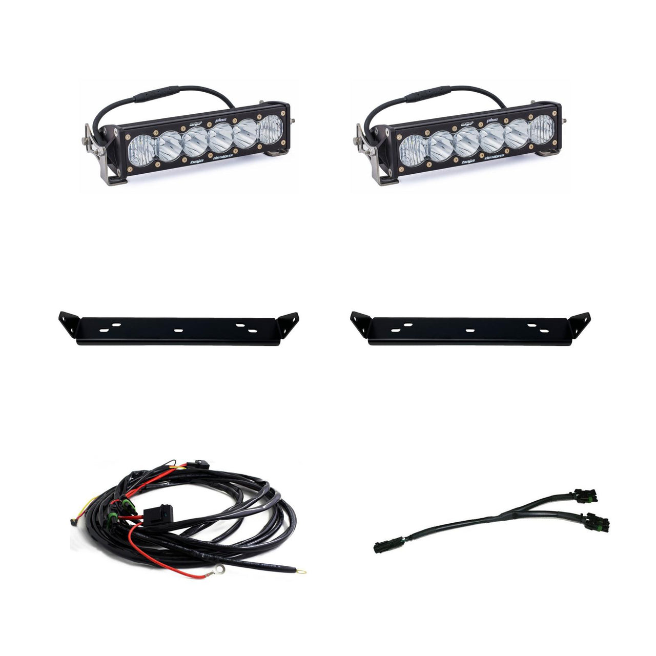 Ford OnX6+ 10 Inch Dual Behind Grille Light Bar Kit - Ford 2021-22 F-150; NOTE: Raptor