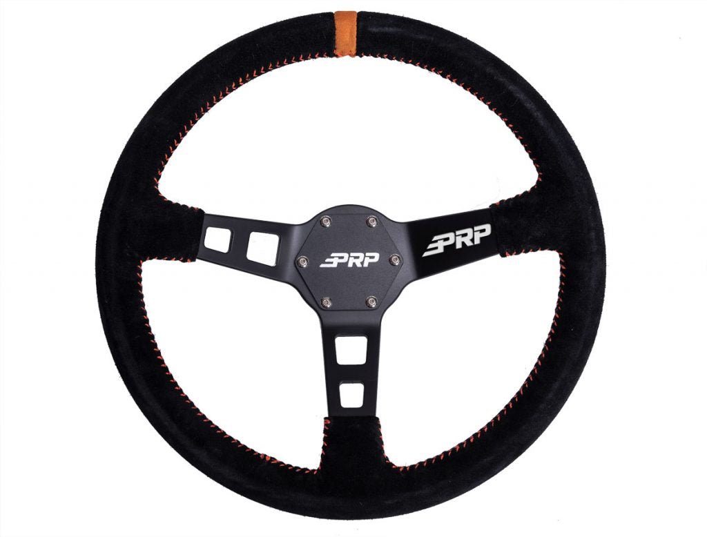 Deep Dish Steering Wheel - Suede - OffRoad HQ