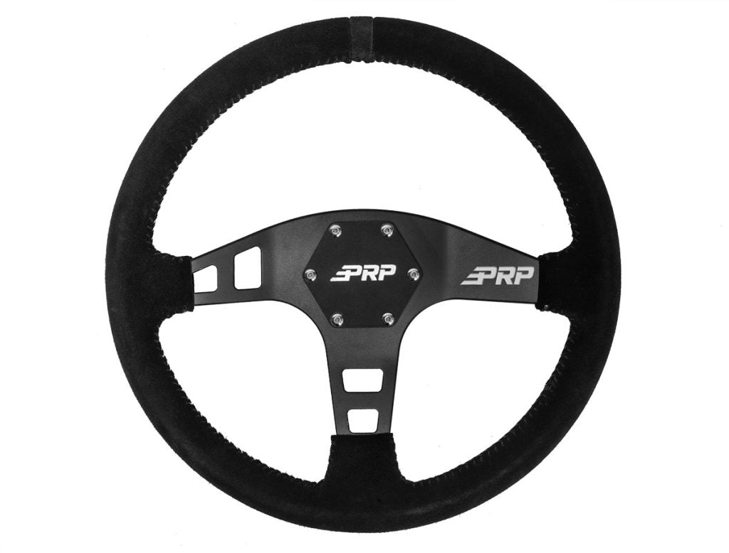 FLAT STEERING WHEEL – SUEDE - OffRoad HQ