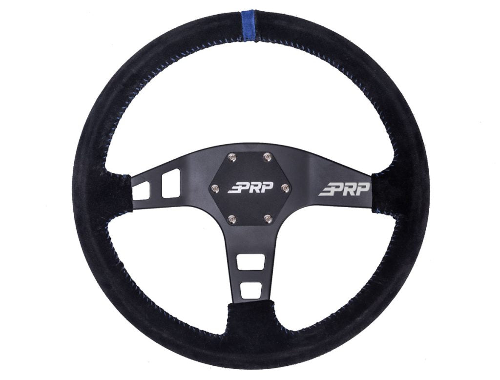FLAT STEERING WHEEL – SUEDE - OffRoad HQ