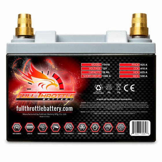 FT410 Full Throttle High-Performance AGM Battery