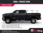 Gunmetal Flush Fit Retractable Tie Down Anchors | ’95+ Dodge Ram | ’14 -19 Toyota Tundra – Crew Max - OffRoad HQ