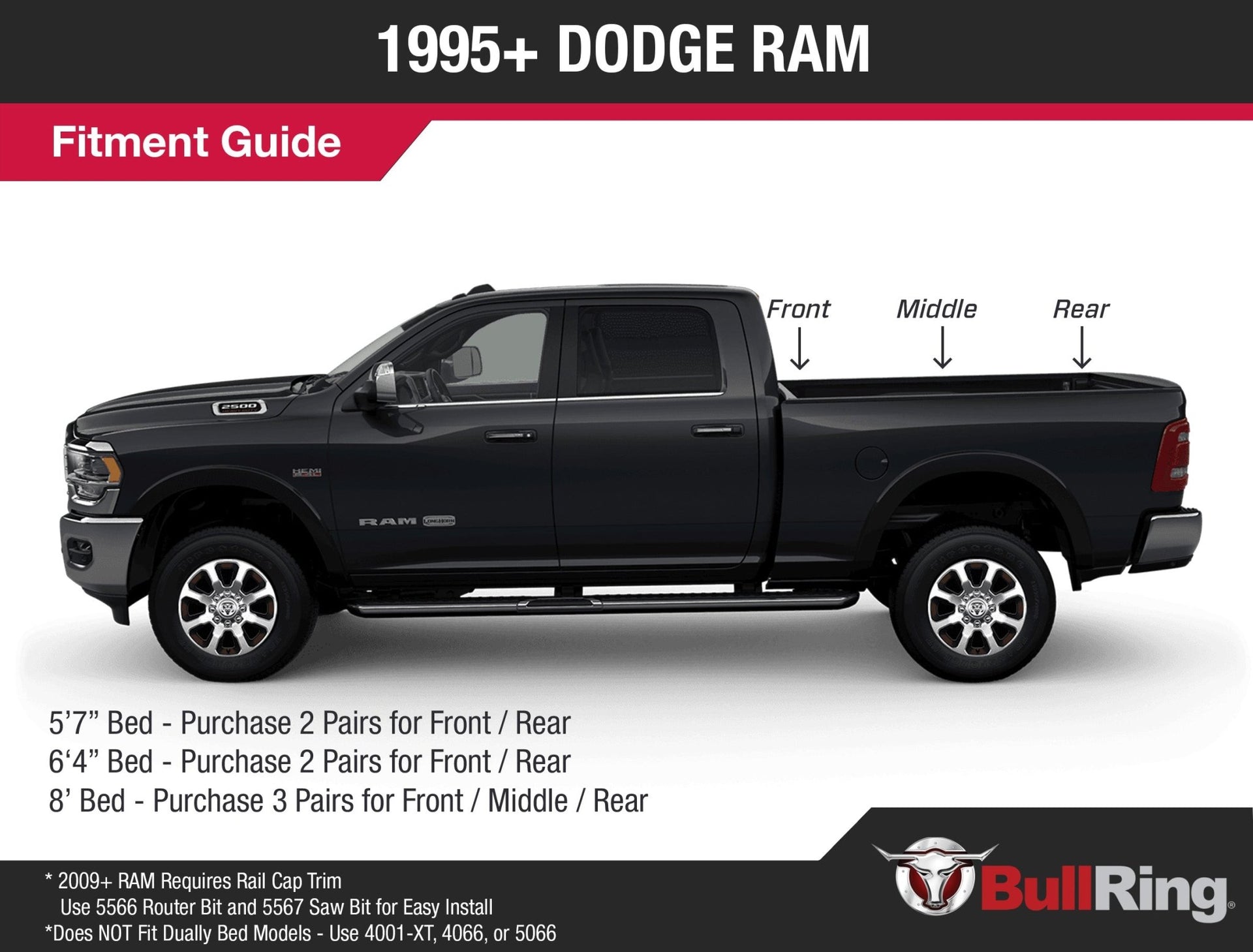 Gunmetal Flush Fit Retractable Tie Down Anchors | ’95+ Dodge Ram | ’14 -19 Toyota Tundra – Crew Max - OffRoad HQ