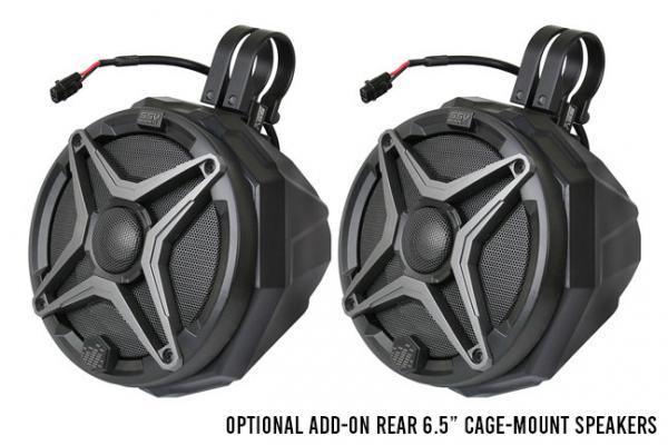 Polaris RZR 570/800/900 2-Speaker Overhead Weather proof Audio-System w/Dome Light - OffRoad HQ
