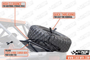 RZR XP 1000/Turbo S Spare Tire Carrier - High - OffRoad HQ
