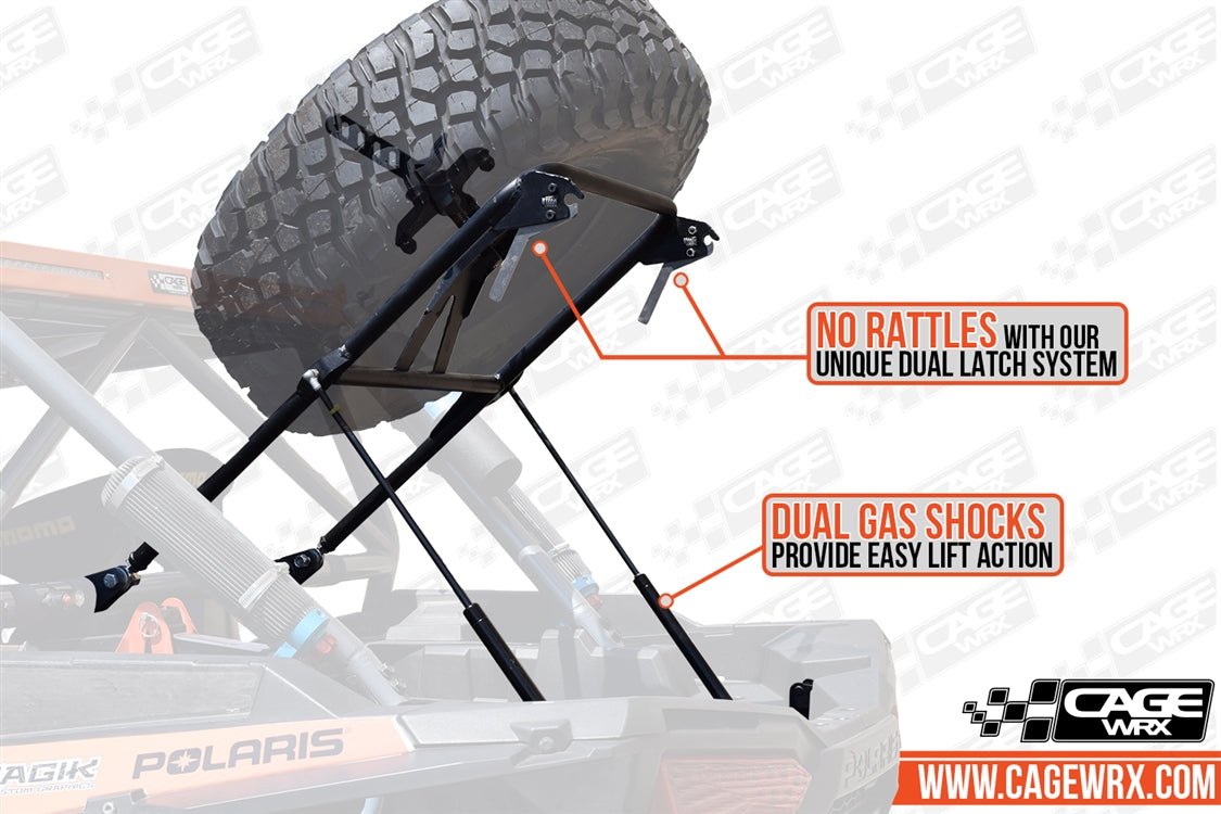 RZR XP 1000/Turbo S Spare Tire Carrier - Standard - OffRoad HQ
