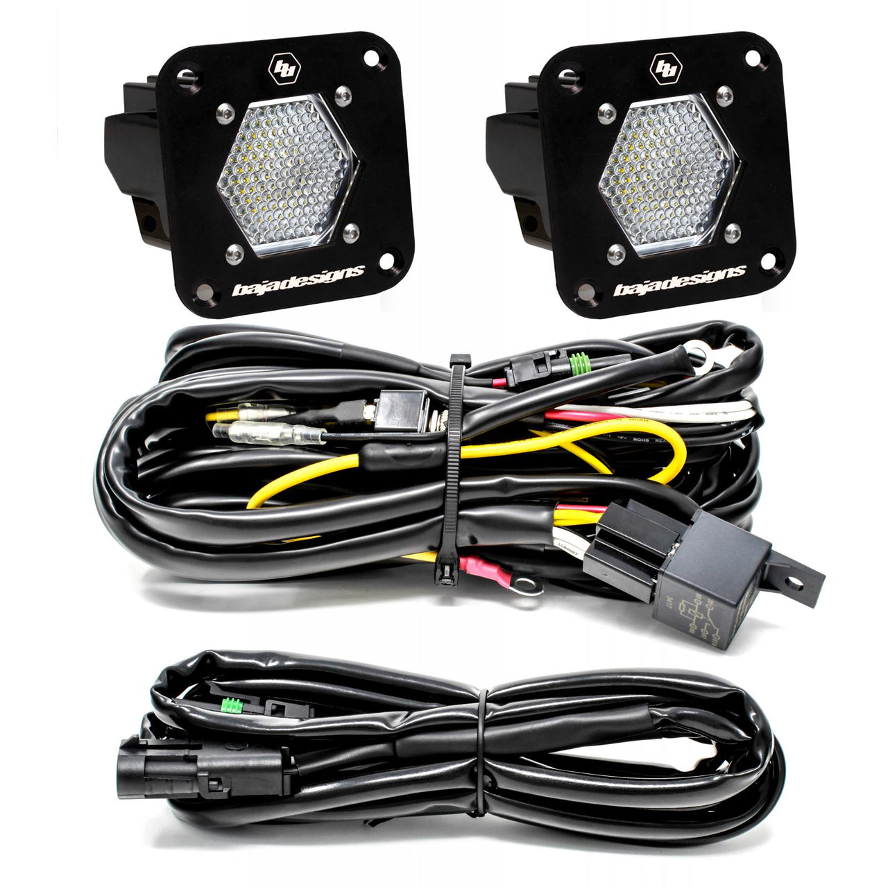 S1 Black Flush Mount LED Light Pod Reverse Kit - Universal - OffRoad HQ