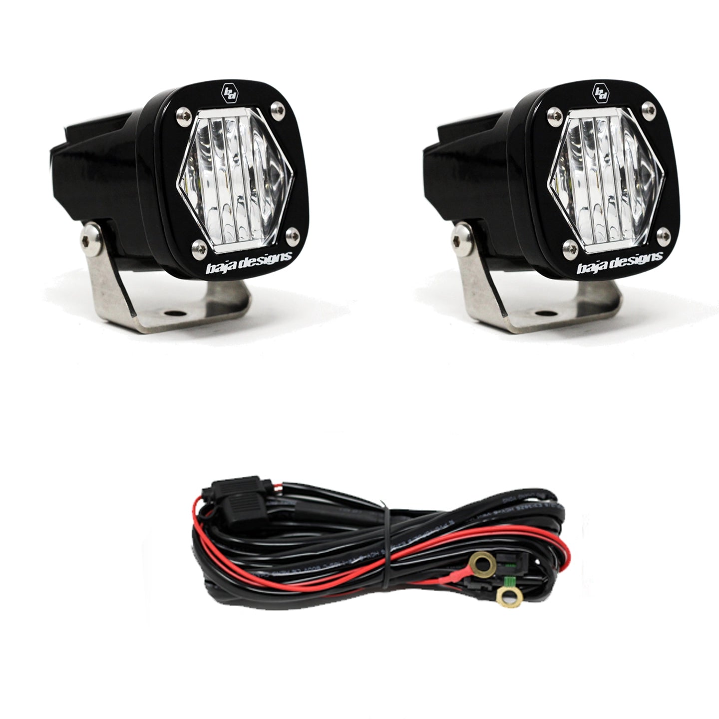 S1 Black LED Auxiliary Light Pod Pair - Universal - OffRoad HQ