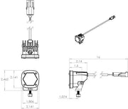 S1 White Laser Auxiliary Light Pod - Universal - OffRoad HQ