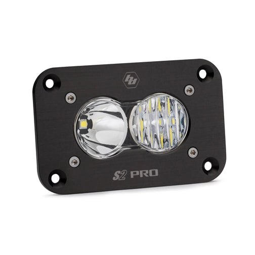 S2 Pro Black Flush Mount LED Auxiliary Light Pod - Universal - OffRoad HQ