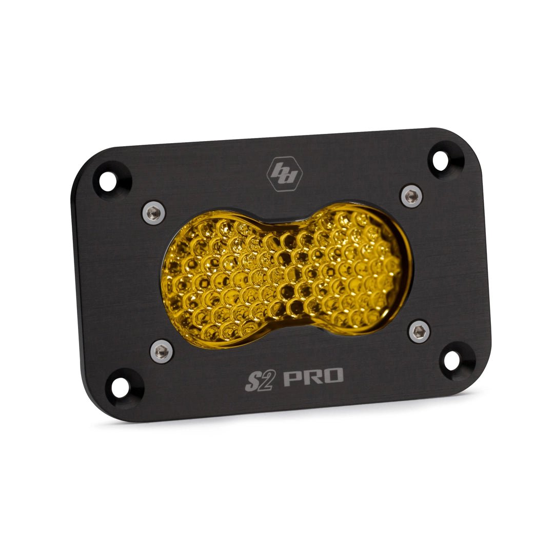 S2 Pro Black Flush Mount LED Auxiliary Light Pod - Universal - OffRoad HQ