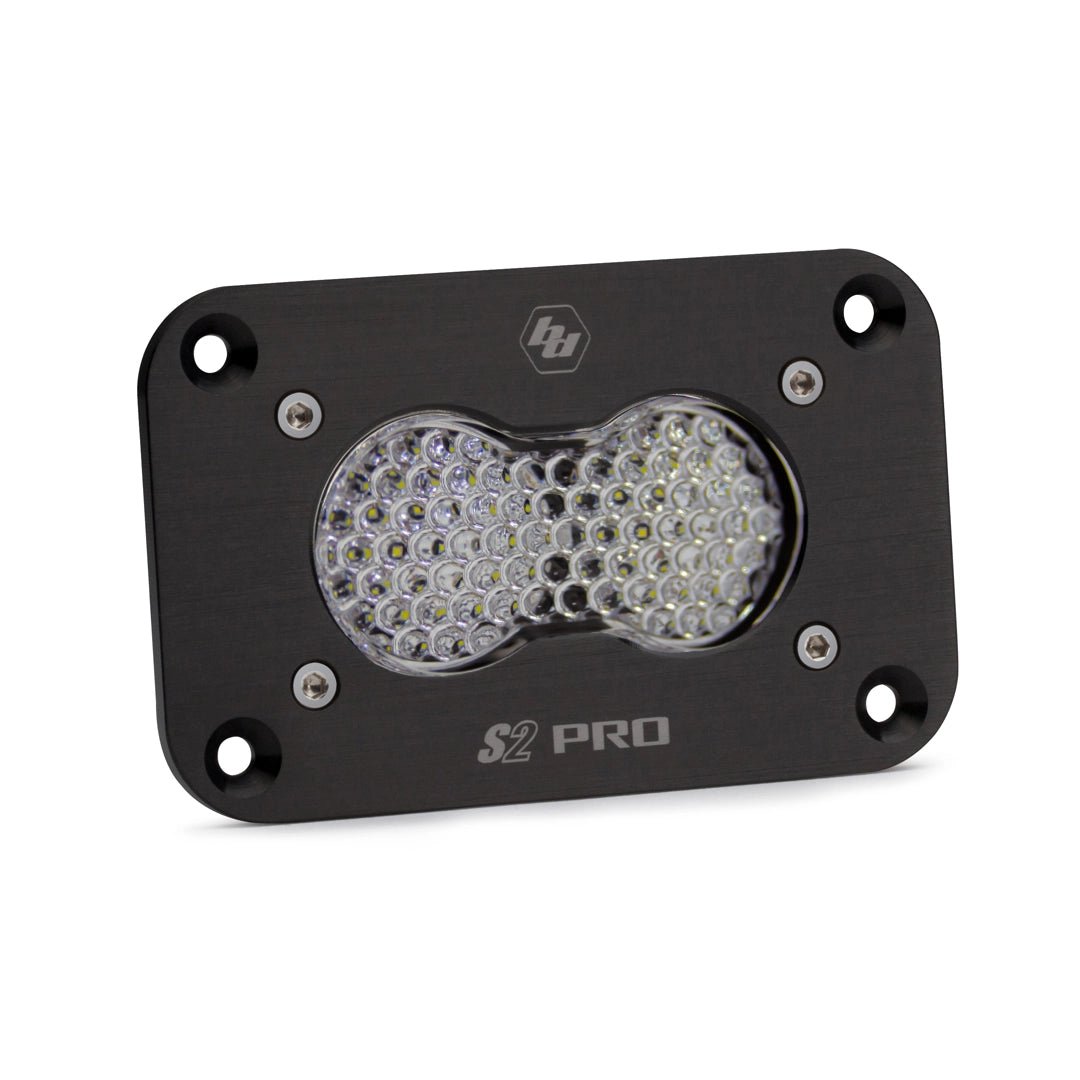S2 Pro Black Flush Mount LED Auxiliary Light Pod - Universal - OffRoad HQ