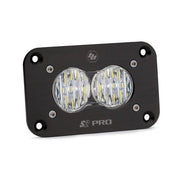S2 Pro Black Flush Mount LED Auxiliary Light Pod - Universal - OffRoad HQ