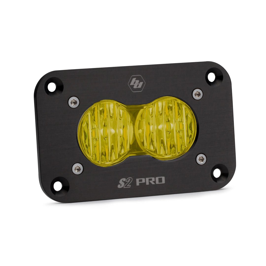 S2 Pro Black Flush Mount LED Auxiliary Light Pod - Universal - OffRoad HQ