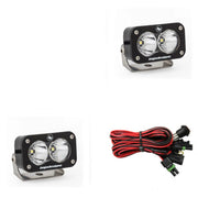 S2 Pro Black LED Auxiliary Light Pod Pair - Universal - OffRoad HQ