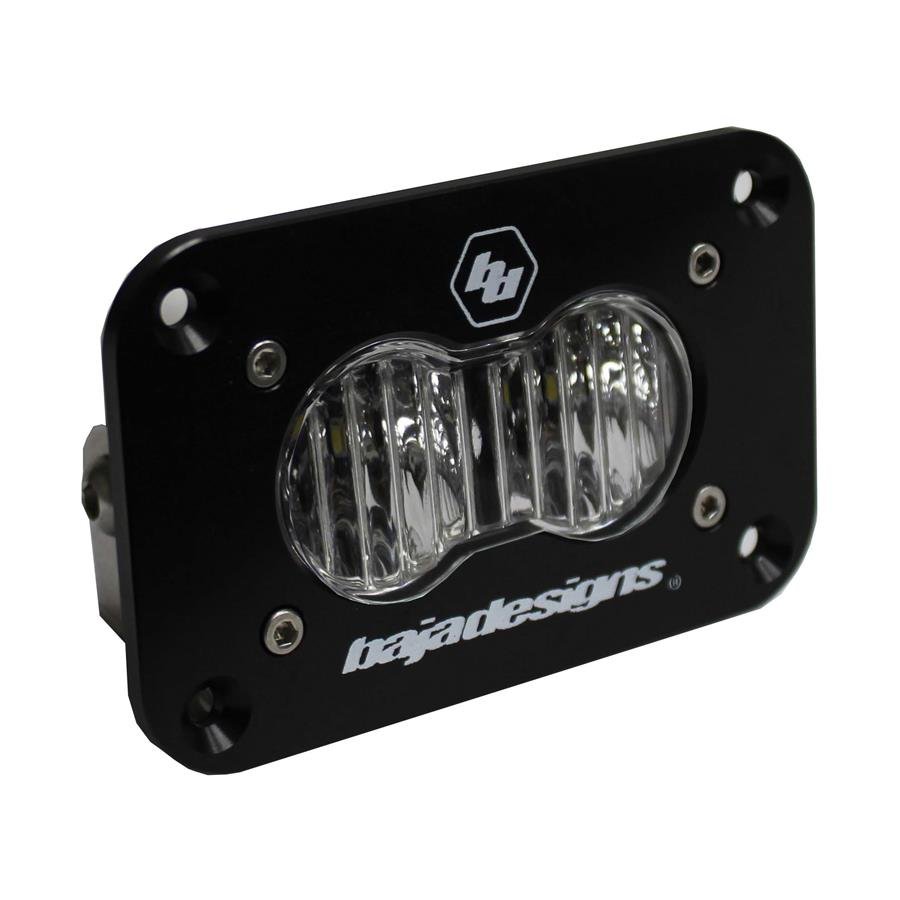 S2 Sport Black Flush Mount LED Auxiliary Light Pod - Universal - OffRoad HQ