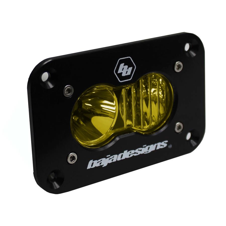 S2 Sport Black Flush Mount LED Auxiliary Light Pod - Universal - OffRoad HQ