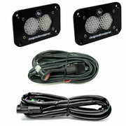S2 Sport Black Flush Mount LED Light Pod Reverse Kit - Universal - OffRoad HQ