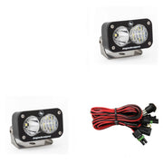 S2 Sport Black LED Auxiliary Light Pod Pair - Universal - OffRoad HQ