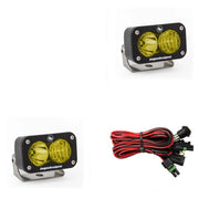 S2 Sport Black LED Auxiliary Light Pod Pair - Universal - OffRoad HQ