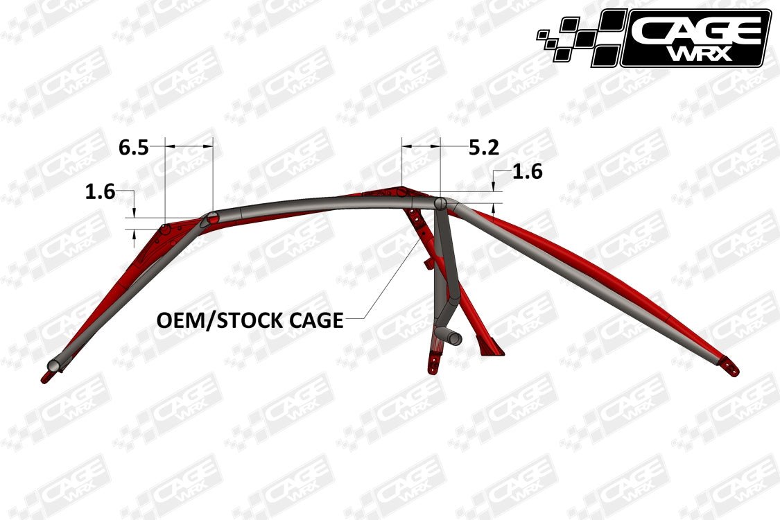 "Sport Cage" Assembled - Raw (Includes Roof) Kawasaki KRX 1000 - OffRoad HQ