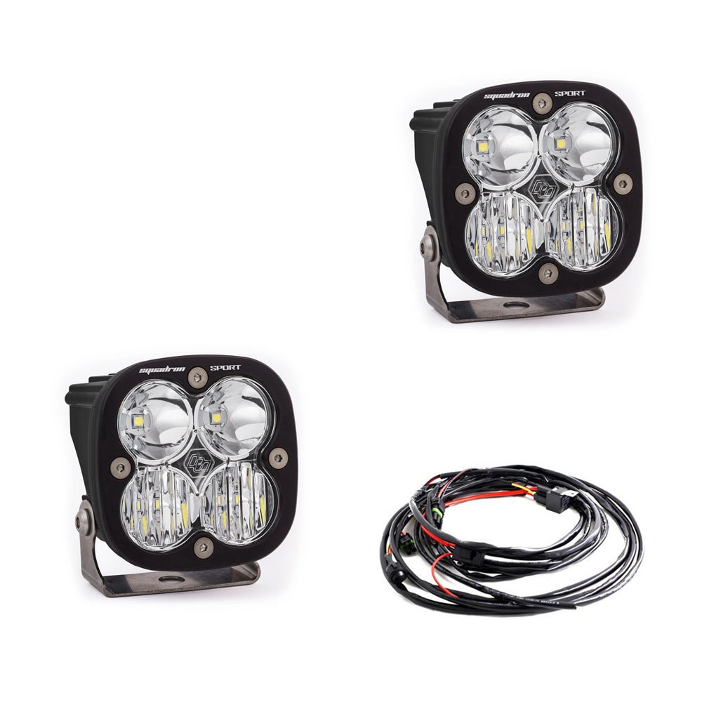 Squadron Sport Black LED Auxiliary Light Pod Pair - Universal - OffRoad HQ
