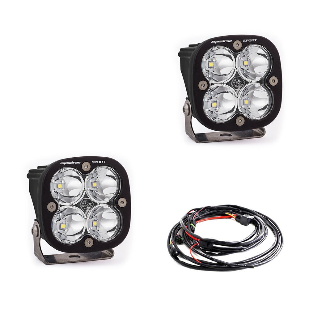 Squadron Sport Black LED Auxiliary Light Pod Pair - Universal - OffRoad HQ