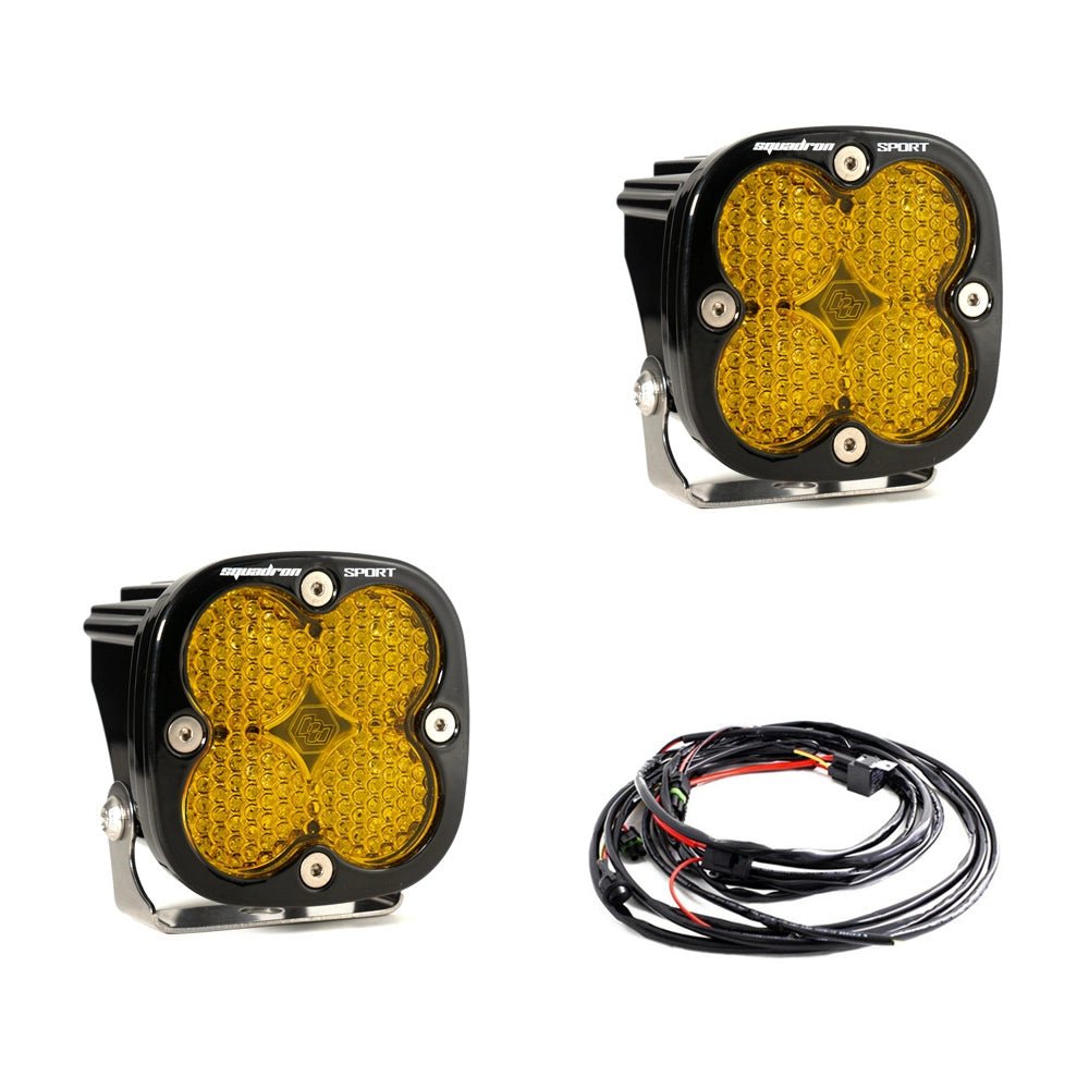 Squadron Sport Black LED Auxiliary Light Pod Pair - Universal - OffRoad HQ