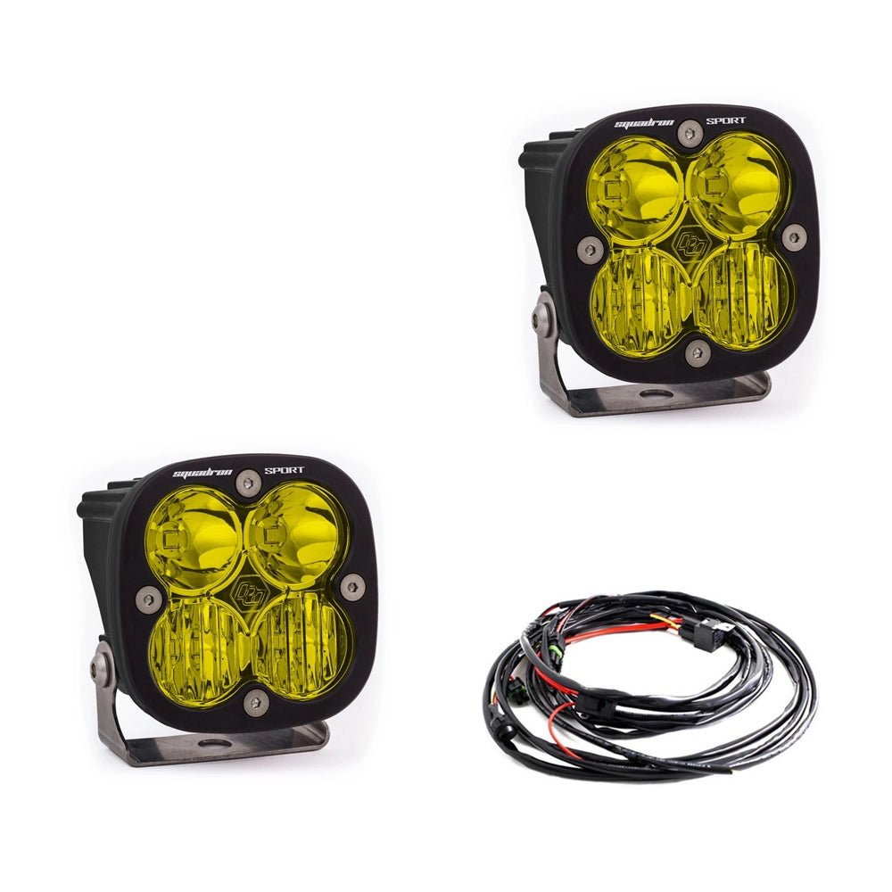 Squadron Sport Black LED Auxiliary Light Pod Pair - Universal - OffRoad HQ