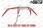 "SUPER SHORTY" Cage Kit RZR XP4 1000 (2019+) / XP4 TURBO S (2018+) - OffRoad HQ