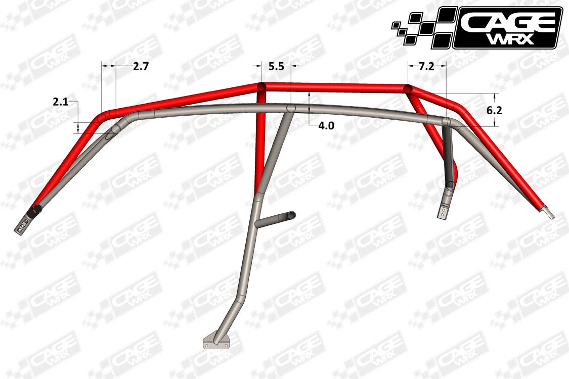 "SUPER SHORTY" Cage Kit RZR XP4 1000 / XP4 Turbo (2014-2018) - OffRoad HQ