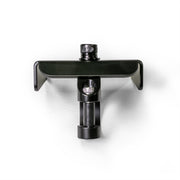 Black powder-coated universal air pumper bracket