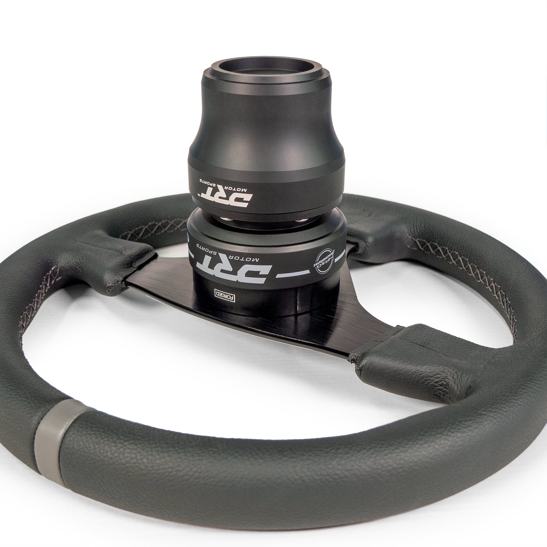 Universal 6-Bolt quick release steering wheel adapter installed